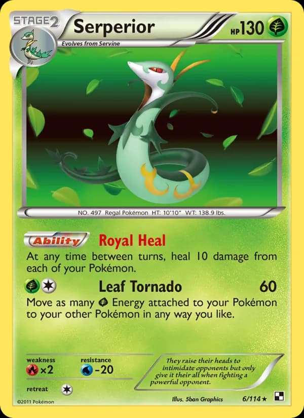 Serperior 6/114, Black & White