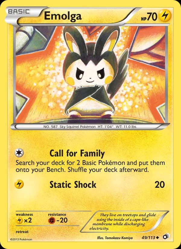 Emolga 49/113, Legendary Treasures