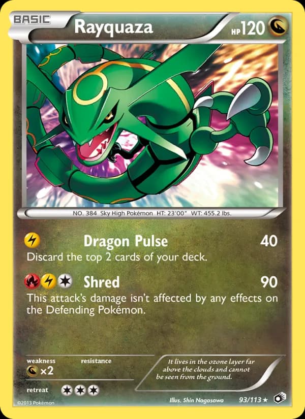 Rayquaza 93/113, Legendary Treasures
