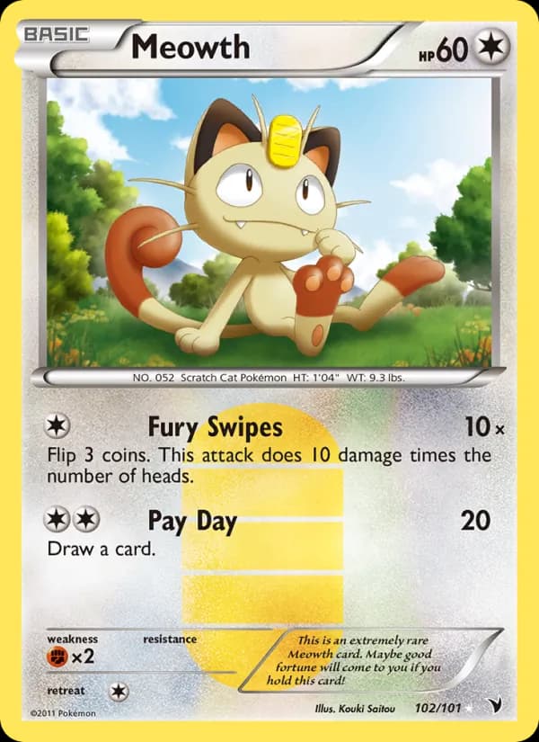 Meowth 102/101, Noble Victories