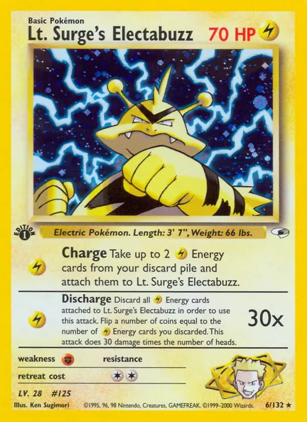 Lt. Surge's Electabuzz 6/132, Gym Heroes