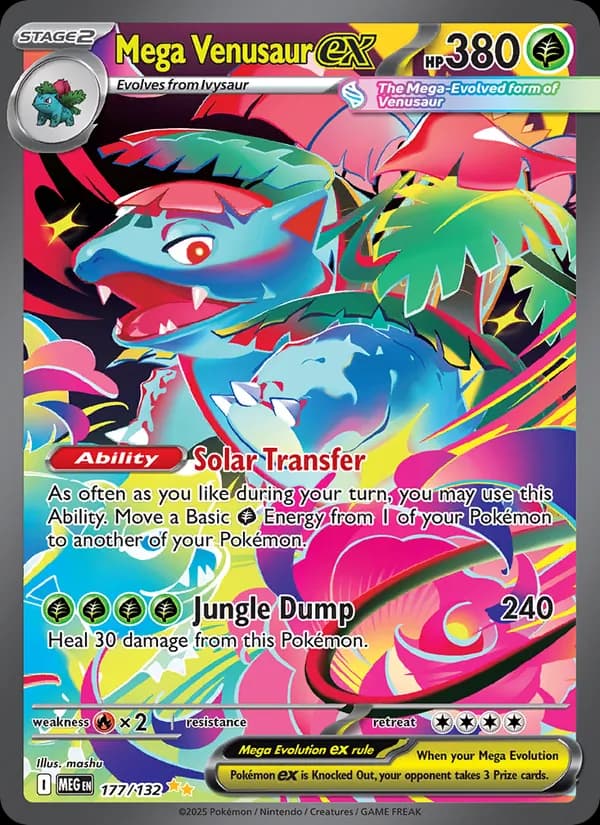 Mega Venusaur ex 177/132, Mega Evolution
