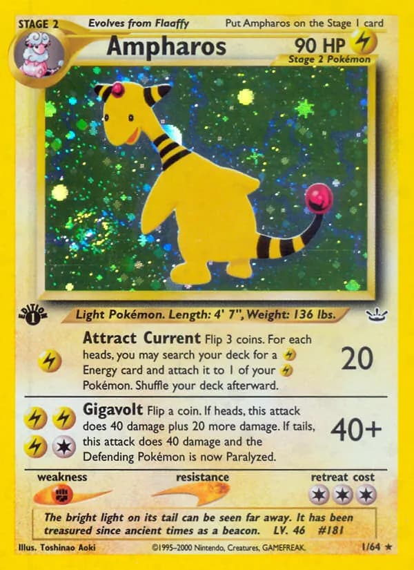 Ampharos 1/64, Neo Revelation