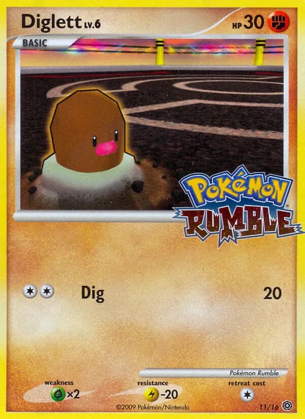 Diglett 11/16, Pokémon Rumble