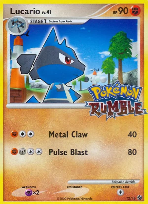 Lucario 12/16, Pokémon Rumble