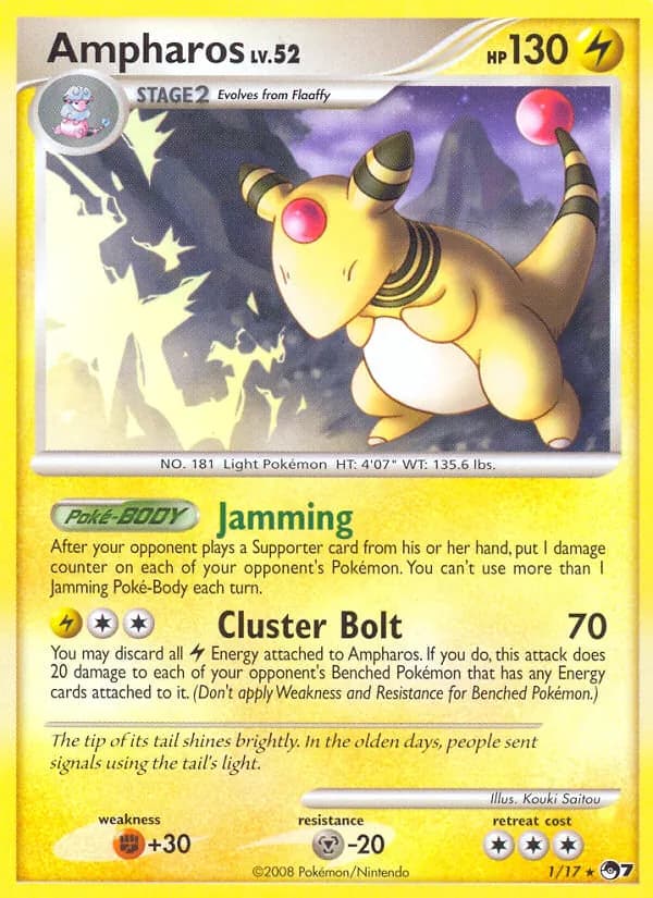 Ampharos 1/17, POP Series 7
