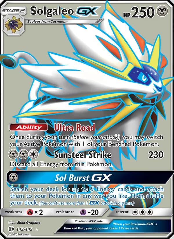 Solgaleo GX 143/149, Sun & Moon
