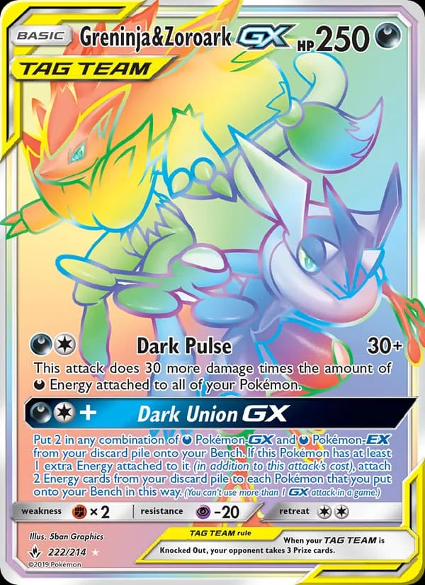 Greninja & Zoroark GX 222/214, Unbroken Bonds