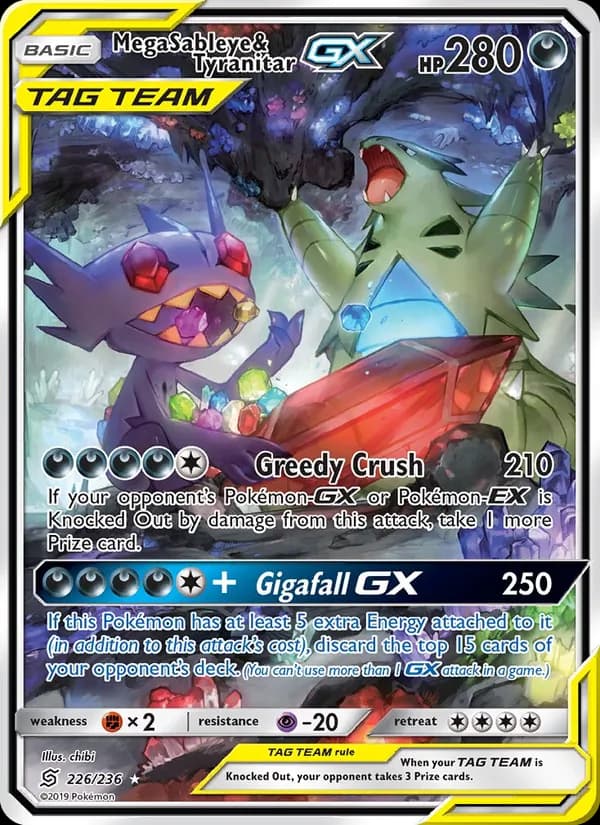 Mega Sableye & Tyranitar GX 226/236