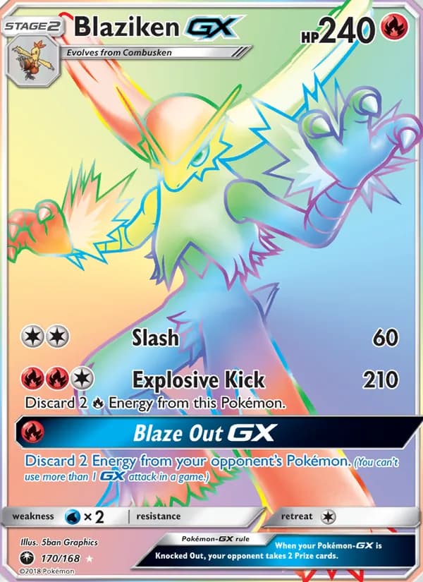 Blaziken GX 170/168, Celestial Storm