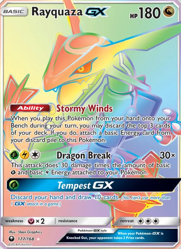 Rayquaza GX 177/168, Celestial Storm