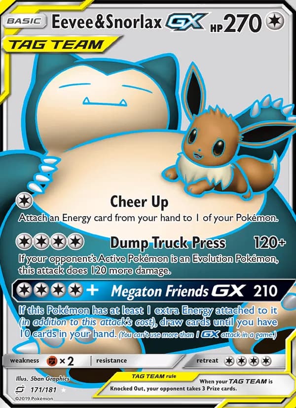 Eevee & Snorlax GX 171/181, Team Up