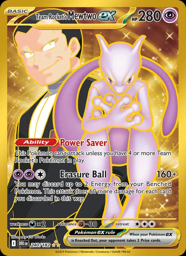 Team Rocket's Mewtwo ex 240/182, Destined Rivals