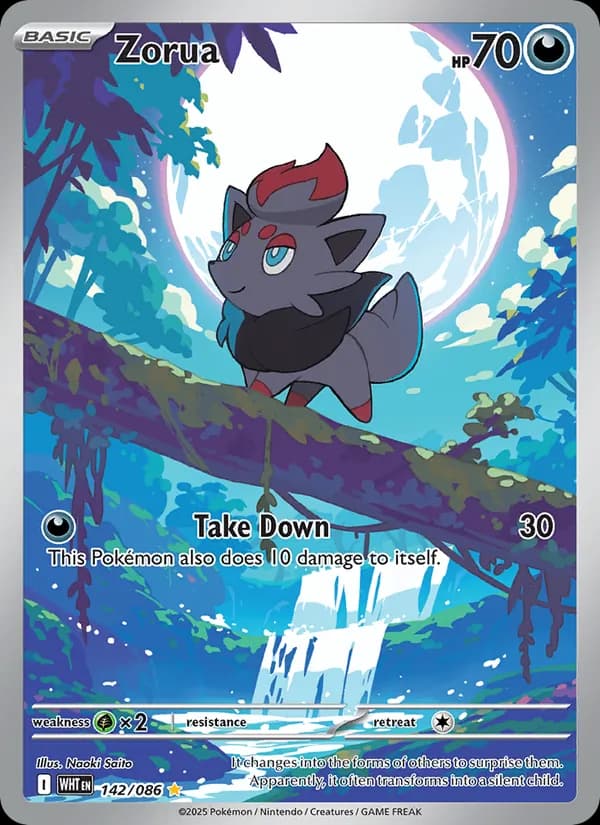 Zorua 142/86, White Flare
