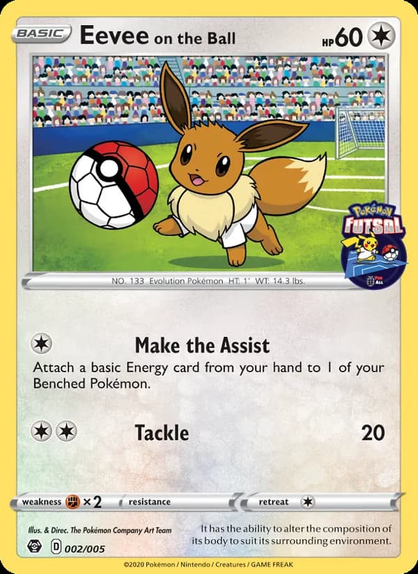 Eevee on the Ball 2/5, Pokémon Futsal 2020
