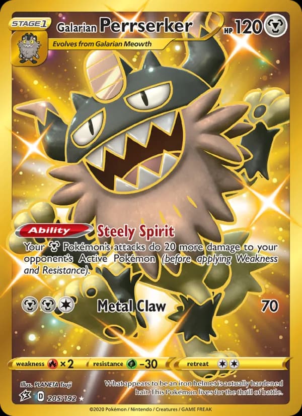 Galarian Perrserker 205/192, Rebel Clash
