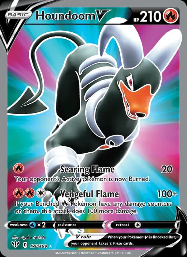 Houndoom V 178/189, Darkness Ablaze