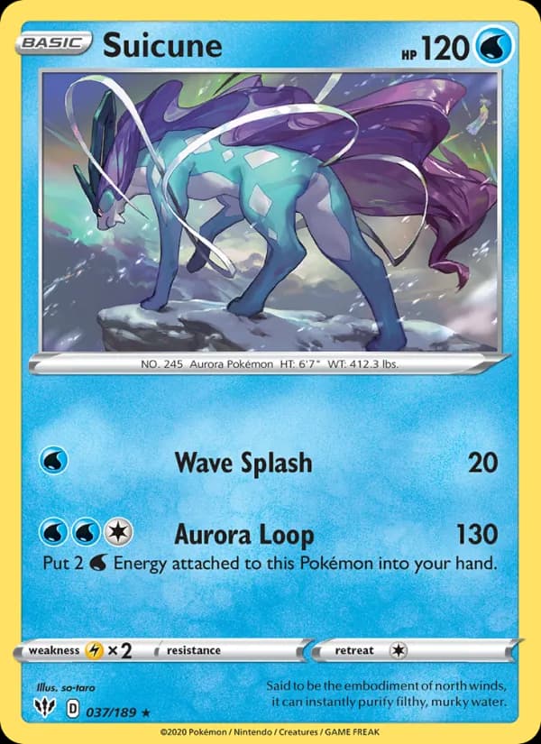 Suicune 37/189, Darkness Ablaze