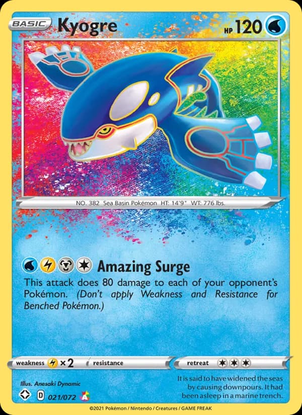 Kyogre 21/72, Shining Fates