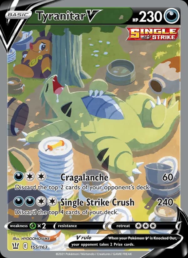 Tyranitar V 155/163, Battle Styles