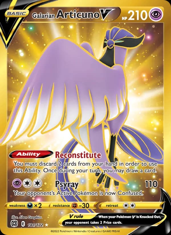 Galarian Articuno V 181/172