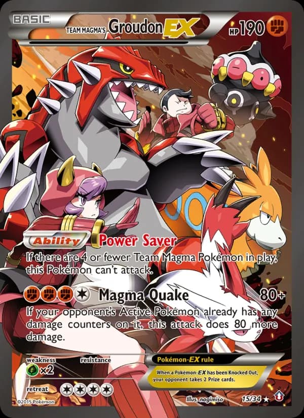 Team Magma's Groudon EX 15/34