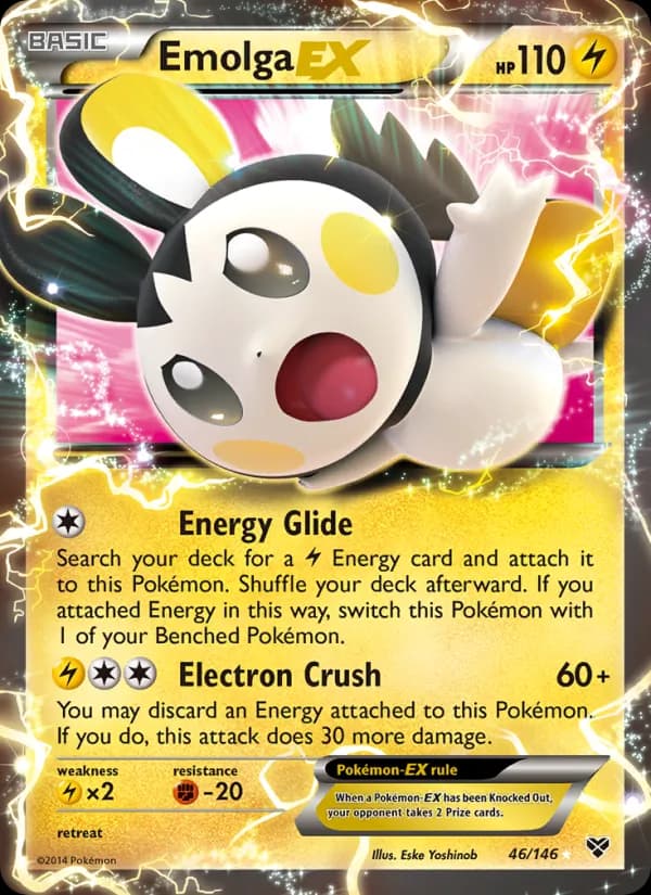Emolga EX 46/146, XY