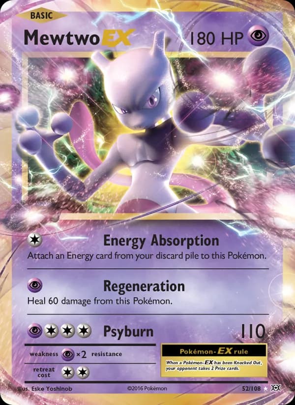 Mewtwo EX 52/108, Evolutions