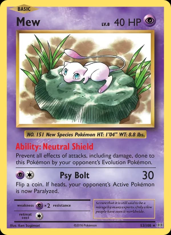 Mew 53/108, Evolutions