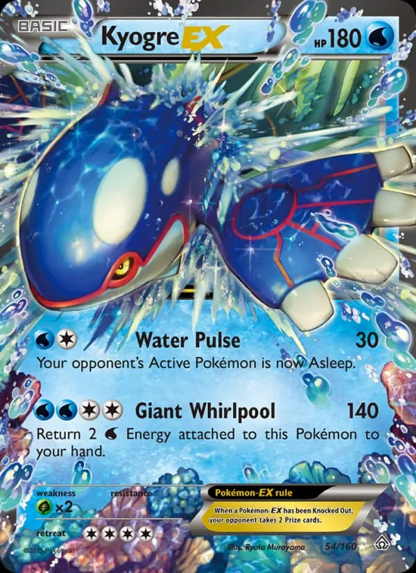 Kyogre EX 54/160, Primal Clash