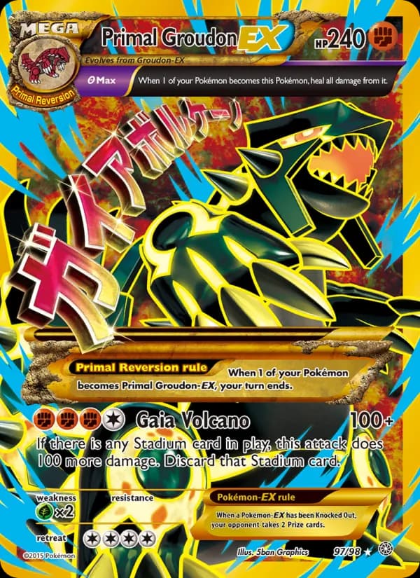 Primal Groudon EX 97/98