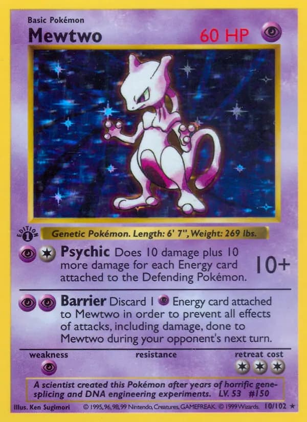 Mewtwo 10/102, Base Set