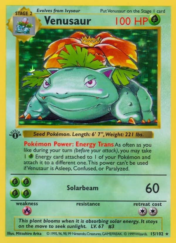 Venusaur 15/102, Base Set