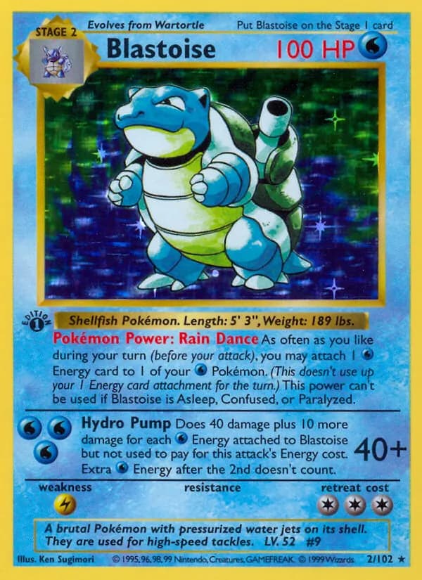 Blastoise 2/102, Base Set