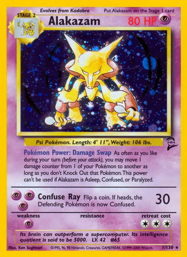 Alakazam 1/130, Base Set 2