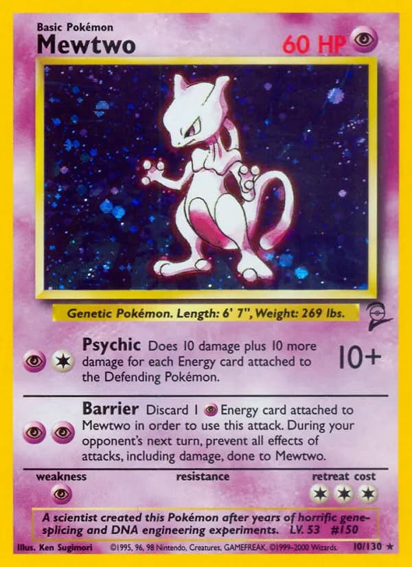 Mewtwo 10/130, Base Set 2