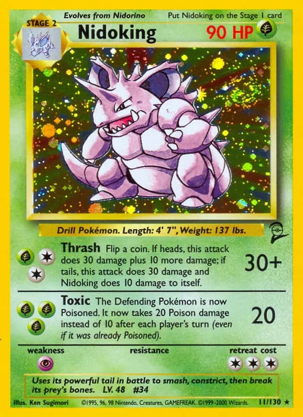 Nidoking 11/130, Base Set 2
