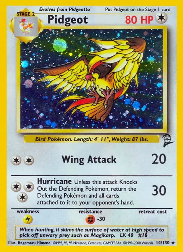 Pidgeot 14/130, Base Set 2