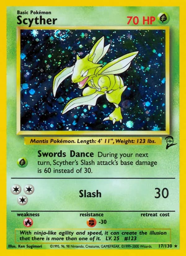 Scyther 17/130, Base Set 2