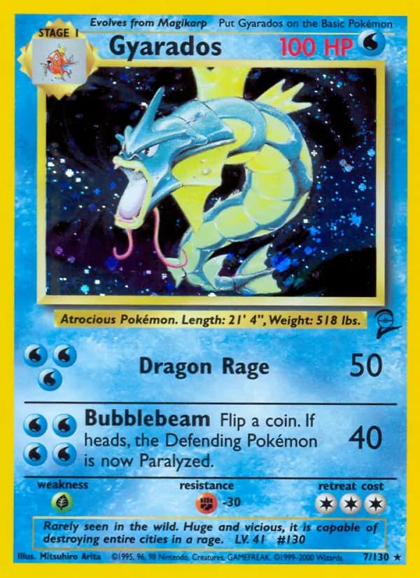 Gyarados 7/130, Base Set 2