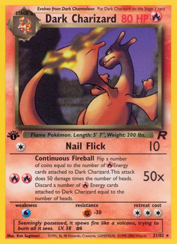 Dark Charizard 21/82, Team Rocket