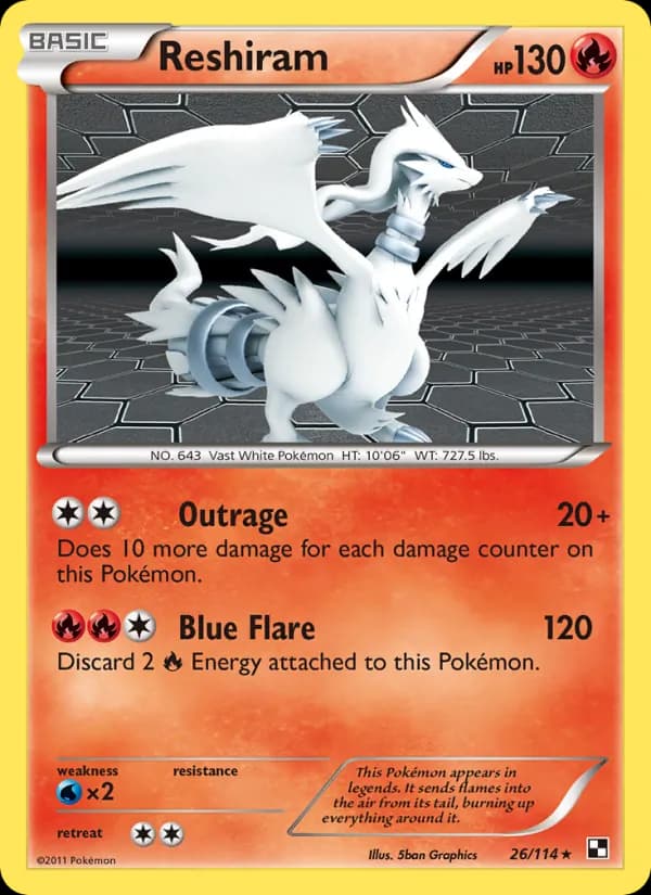 Reshiram 26/114, Black & White
