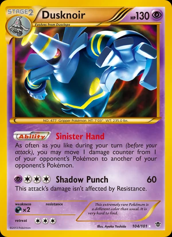 Dusknoir 104/101, Plasma Blast