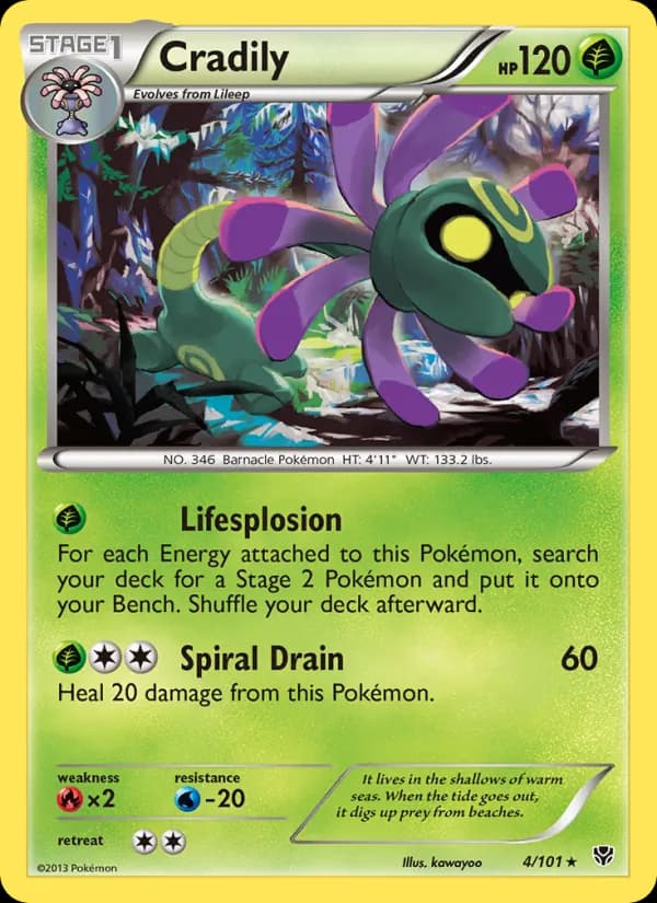 Cradily 4/101, Plasma Blast