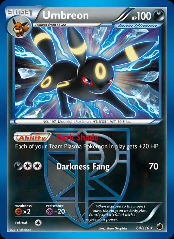 Umbreon 64/116, Plasma Freeze