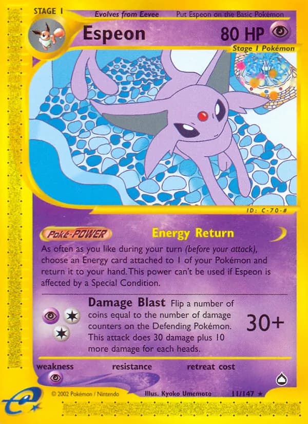 Espeon 11/147, Aquapolis