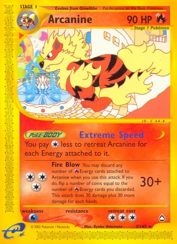 Arcanine 2/147, Aquapolis