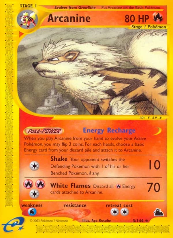Arcanine 3/144, Skyridge