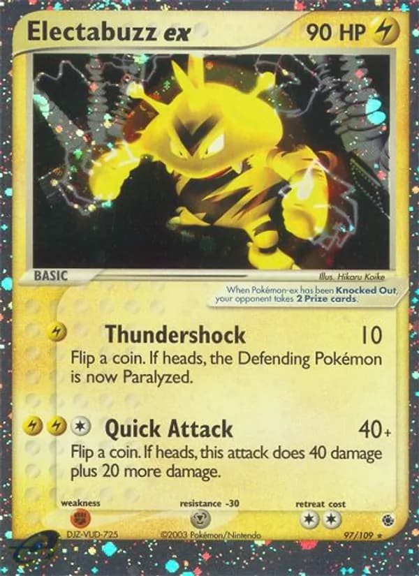 Electabuzz ex 97/109, Ruby & Sapphire