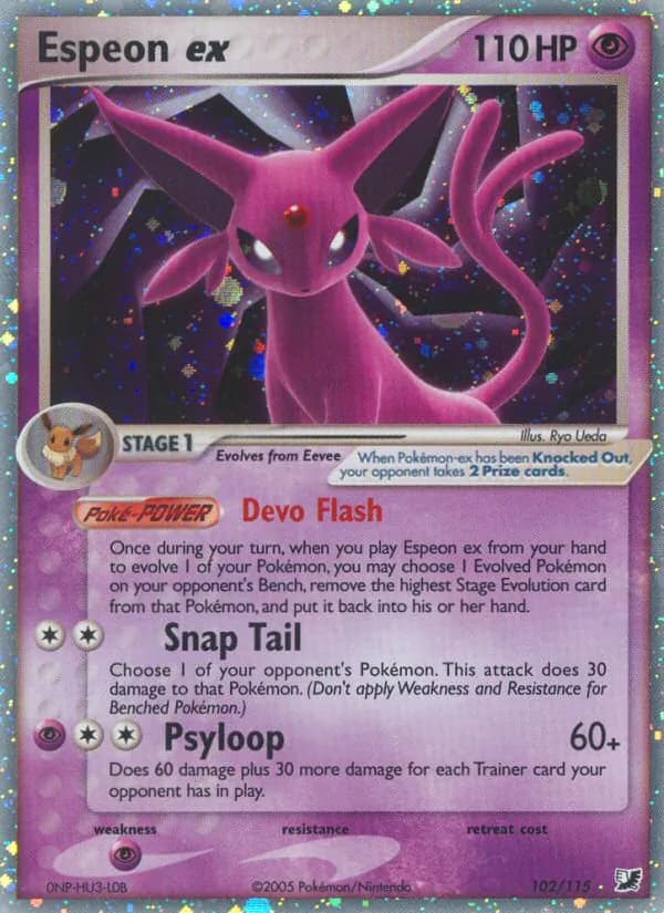 Espeon ex 102/115, Unseen Forces